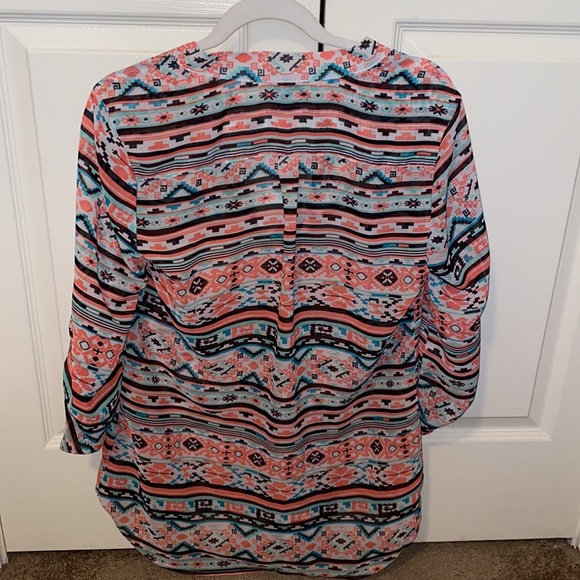 Aztec Print Blouse - Picture 2 of 5